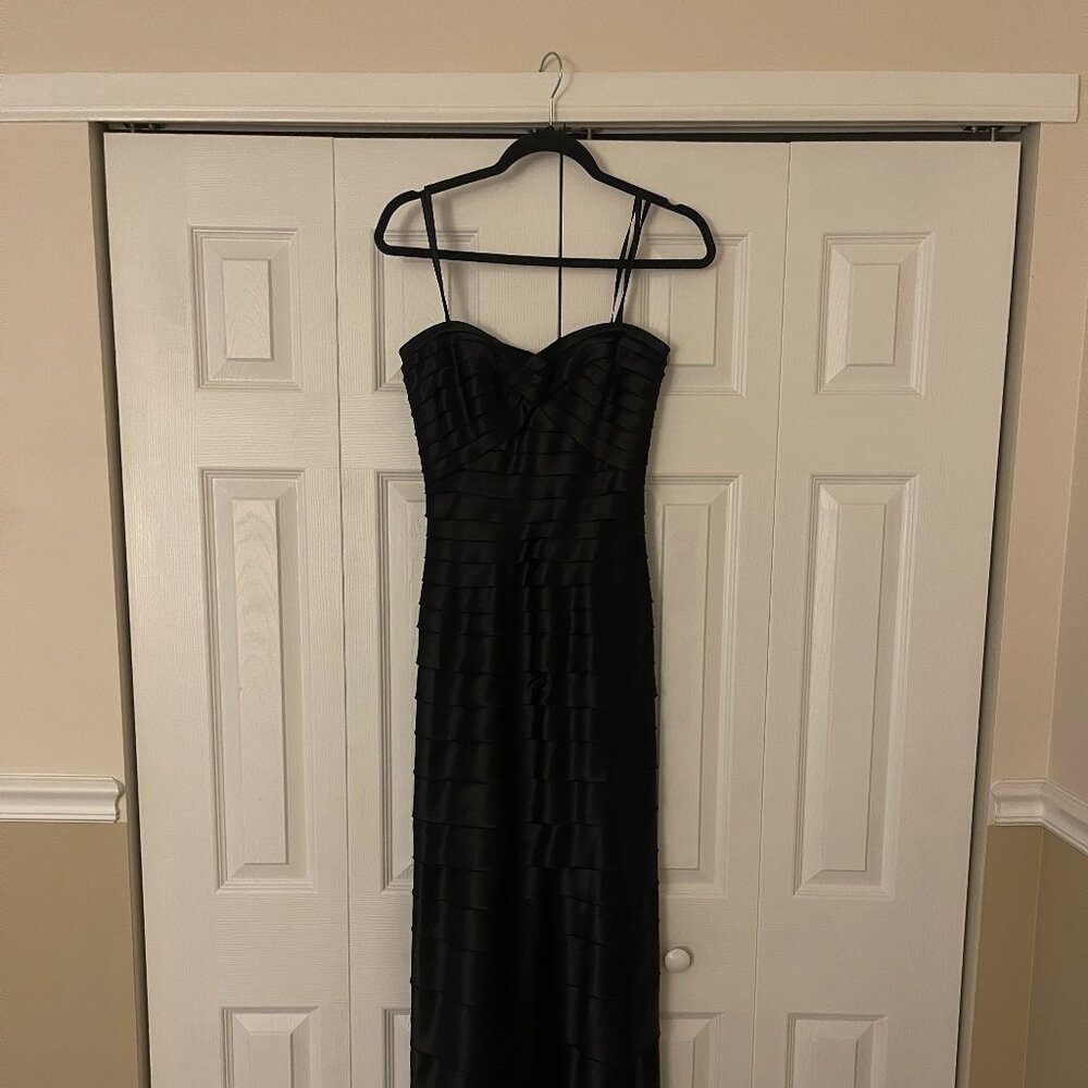 BCBGMaxAzria Strapless Black Gown - Size 4 - Picture 2 of 5